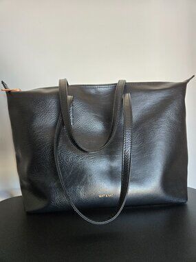 Matt & Nat Tote Bag - Black with Rose Gold